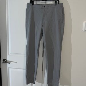 New Gray Travel Banana Republic Jogger Sweatpants Security Rear Pocket Pants 36